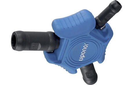 Uponor MLC combi-ontbramer voor 16, 20 en 25 mm kunststof leidingen.