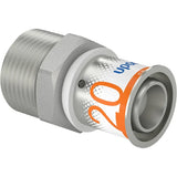 Uponor persfitting voor meerlagenbuis en buitendraad