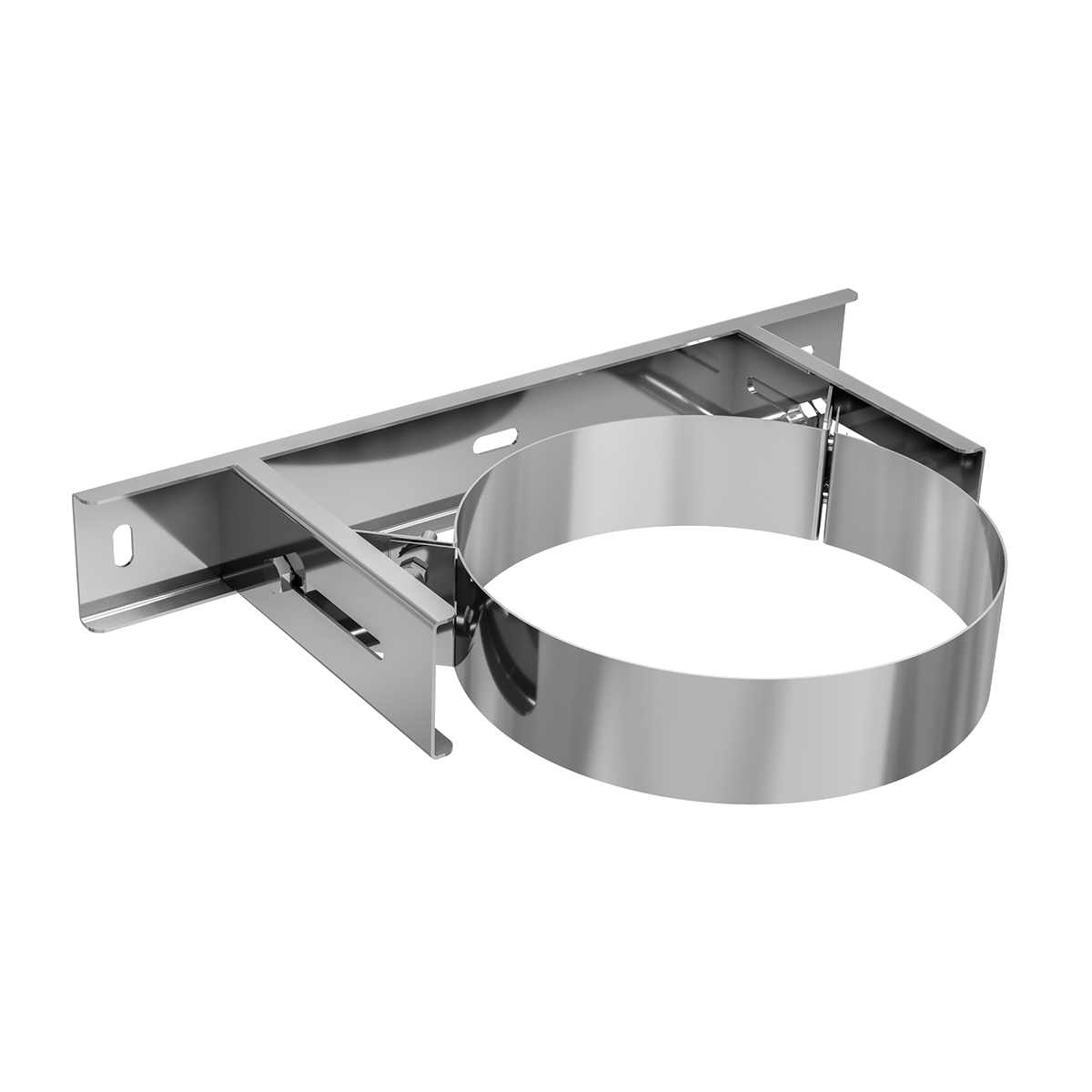 Darco Dubbelwandig RVS Rookkanaal bevestigingsbeugel - 50mm tot 150mm - Beugel