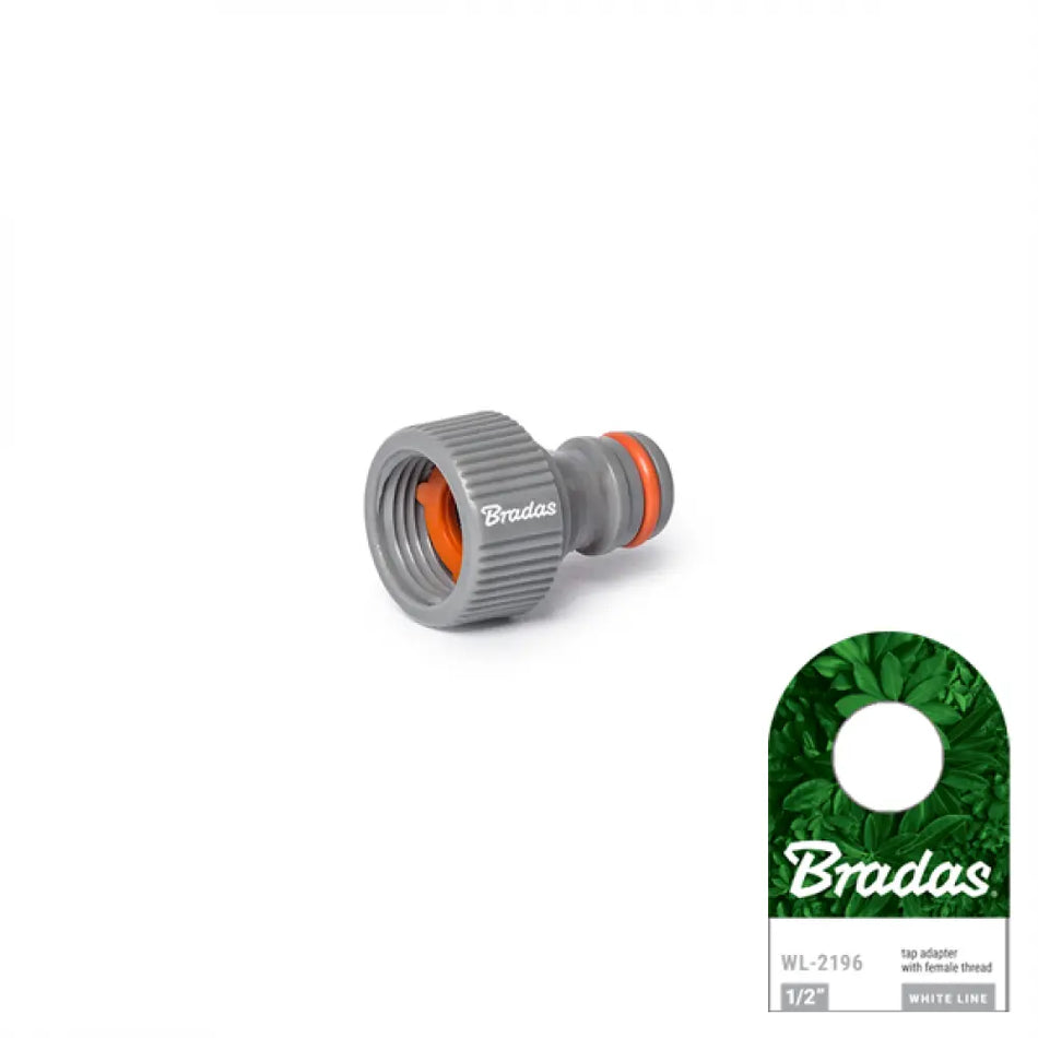 Bradas WHITE LINE Kraanadapter 13 mm (1/2") vrouwelijk voor tuinslangen.