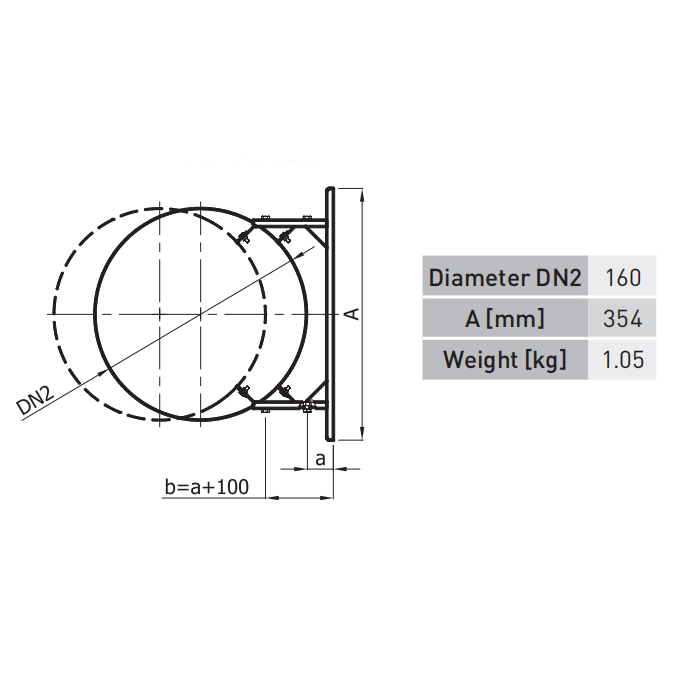 Darco Dubbelwandig RVS Rookkanaal bevestigingsbeugel - 50mm tot 150mm - Beugel