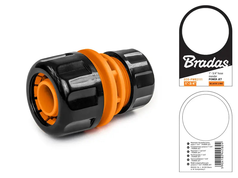 Bradas Slangverbindingsstuk - koppeling 25 mm (1") / 19 mm (3/4") Bradas