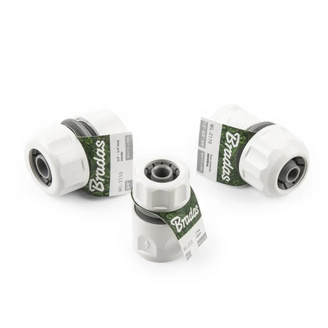 Detail van de Bradas WHITE LINE 19 mm (3/4") Koppeling met Stopfunctie.