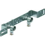 Uponor dubbele muurplaat met persaansluiting 16 mm
