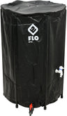Flo inklapbare regenton 250 liter van PVC in tuin