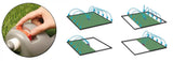 Detail van de compacte Bradas WHITE LINE Zwenksproeier met flexibele constructie en verstelbare schuiftabs.