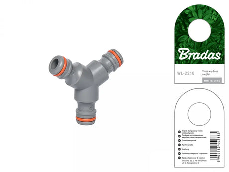 Bradas WHTIE LINE koppeling voor drie aansluitingen Bradas