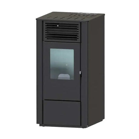 Ferretti Carla 9kW Pelletkachel in Elegant Zwart | Installatie-shop.nl