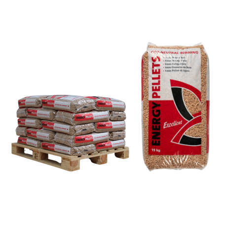 Halve pallet Energy Pellets Excellent met 33 zakken