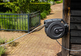 Bradas Wandslangenbox White Line 20m (1/2”) – Automatisch oprolbaar met koppelingen