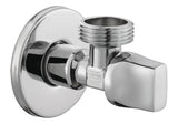 Diamond hoekstopkraan 1/2 x 3/8 met rozet