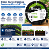 Bradas Bewateringsslang - Zweetslang 13 mm (1/2") - 15m