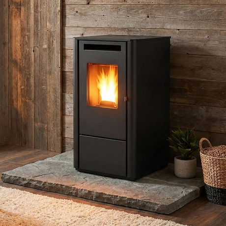 Milieuvriendelijke pelletkachel Ferretti Milano met hoog rendement