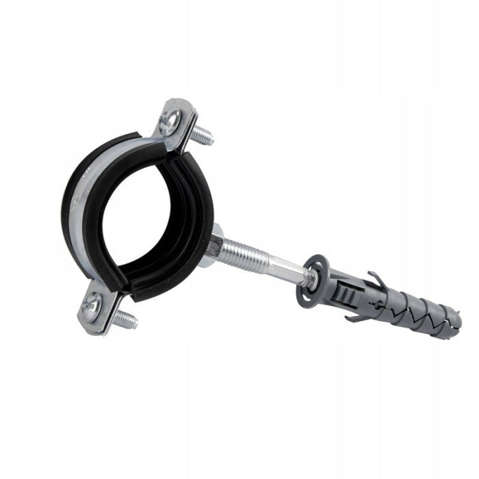 Diamond buisklem enkel met rubberinlage