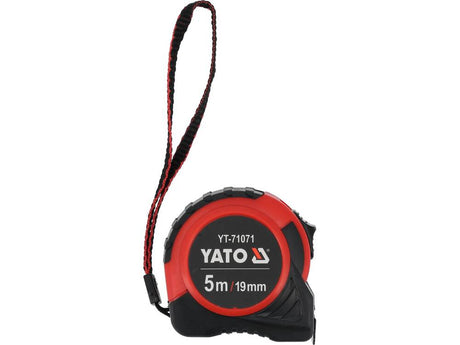 Duurzame meetlintrol van Yato met rubberen grip