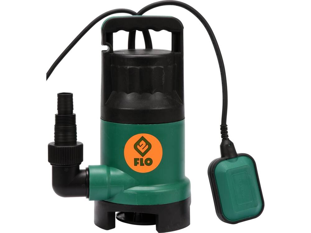 Flo Dompelpomp 1100W voor vuil water met automatische vlotterschakelaar