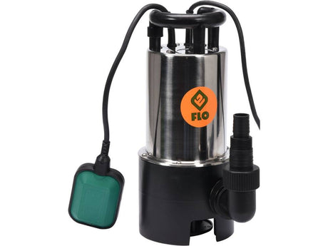 Flo Dompelpomp 1100W van roestvrij staal voor vuil water